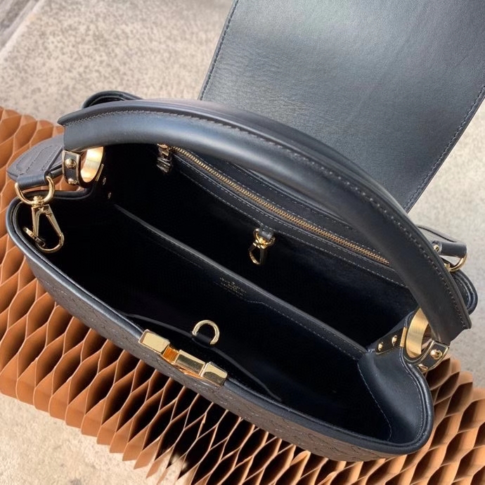 Louis Vuitton CAPUCINES MM Handbag M55366 Black